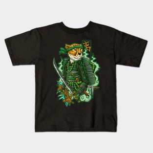 Samurai Cheetah Kids T-Shirt